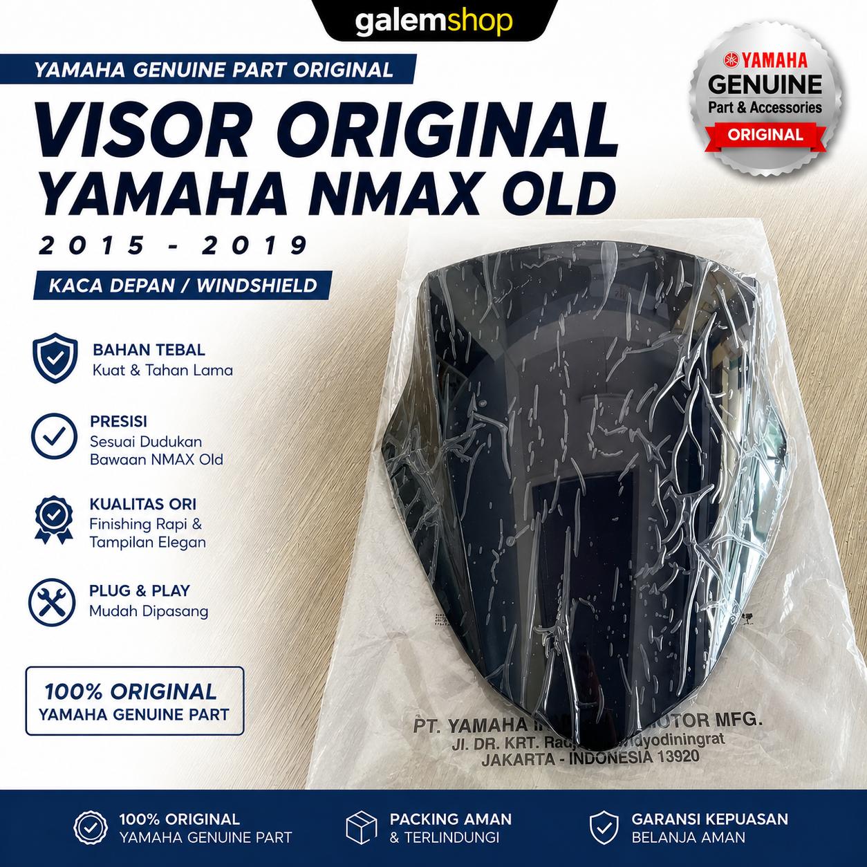 Visor Original Yamaha NMAX Old 2015-2019 | Kaca Depan Ori Yamaha